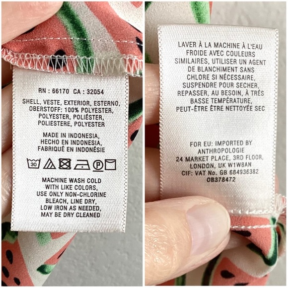 SUMMER CLOSEOUT ☀️ \Anthropologie\ Maeve Watermelon Shirt - Picture 14 of 14